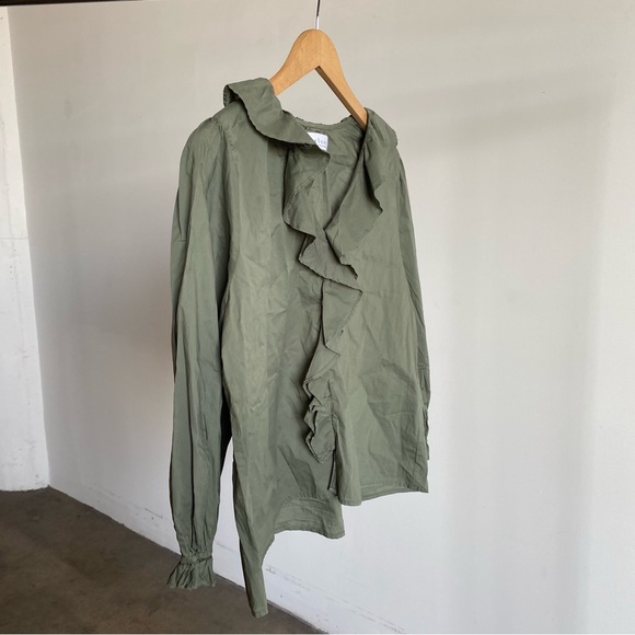 $207 New Green Velvet by Graham & Spencer “Cinthia” Cotton Blouse Sz Small - Picture 7 of 13